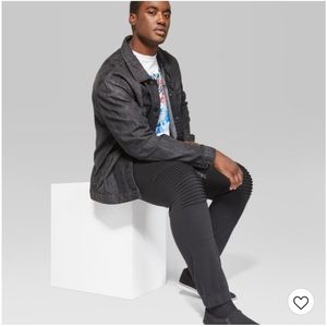 Black Moto Jogger Pants